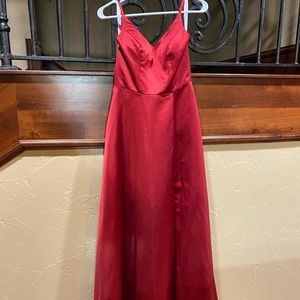 Burgundy bridesmaid dress
